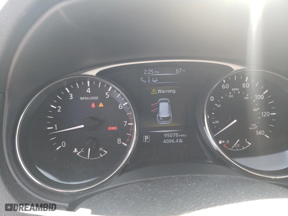 2015 Nissan Rogue SL with VIN 5N1AT2MV3FC787865, listed as a Copart auction lot 53605565 with 95,078 mi miles and Salvage Title. Bid and sale history available at carsss.com. Image 9.