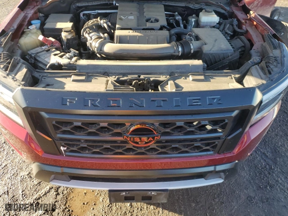 2023 Nissan Frontier PRO-4X with VIN 1N6ED1EK7PN600308, listed as a Copart auction lot 44374825 with 31,408 mi miles and Salvage Title. Bid and sale history available at carsss.com. Image 12.