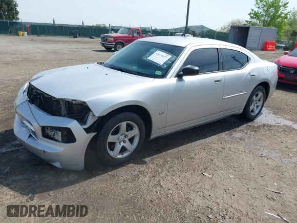 2010 Dodge Charger SXT with VIN 2B3CA3CV9AH311637, listed as a IAAI auction lot 42079657 with 187,683 mi miles. Bid and sale history available at carsss.com. Image 2.