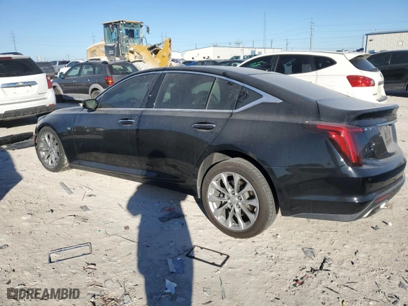 2021 Cadillac CT5 Premium Luxury with VIN 1G6DN5RKXM0125598, listed as a Copart auction lot 84662324 with 67,836 mi miles and Salvage Title. Bid and sale history available at carsss.com. Image 2.
