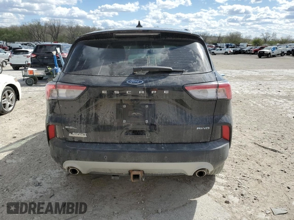 2021 Ford Escape SEL with VIN 1FMCU9H9XMUA79454, listed as a Copart auction lot 52728255 with 45,270 mi miles and Salvage title. Bid and sale history available at DreamBid. Image 6.