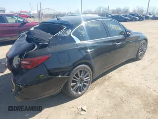 2019 Infiniti Q50 3.0t LUXE with VIN JN1EV7AR6KM591124, listed as a IAAI auction lot 41683686 with 66,529 mi miles. Bid and sale history available at carsss.com. Image 4.