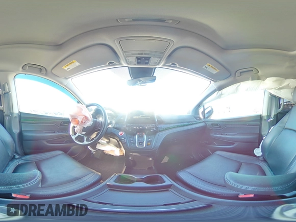 2021 Honda Odyssey EX-L with VIN 5FNRL6H78MB019258, listed as a Copart auction lot 52496285 with 33,734 mi miles and Salvage Title. Bid and sale history available at DreamBid. Image 13.