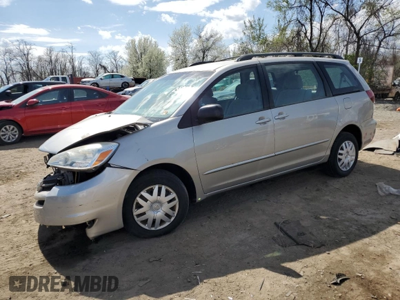 2005 Toyota Sienna CE with VIN 5TDZA23CX5S315303, listed as a Copart auction lot 50746415 with 54,433 mi miles and Salvage Title. Bid and sale history available at carsss.com. Image 1.