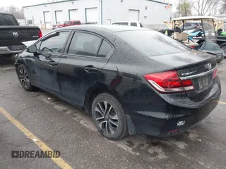 2015 Honda Civic EX with VIN 19XFB2F82FE005424, listed as a IAAI auction lot 40898381 with 189,558 mi miles and . Bid and sale history available at carsss.com. Image 3.