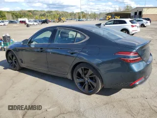 2023 Genesis G70 2.0T with VIN KMTG34TA5PU112928, listed as a Copart auction lot 74965654 with 17,963 mi miles and Salvage Title. Bid and sale history available at carsss.com. Image 2.
