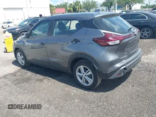 2024 Nissan Kicks S with VIN 3N1CP5BV1RL539194, listed as a IAAI auction lot 42498246 with 26,312 mi miles and . Bid and sale history available at DreamBid. Image 3.