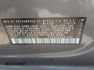 2017 Volkswagen Jetta GLI with VIN 3VW5T7AJ3HM253445, listed as a IAAI auction lot 42204260 with 61,057 mi miles and . Bid and sale history available at DreamBid. Image 9.