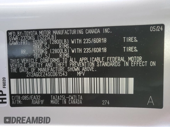 2025 Lexus NX 350 z VIN 2T2AGCEZ4SC061543, wystawiony jako Copart lot #73430474 z przebiegiem 2 747 mil mil oraz Szkoda całkowita • Salvage title. Historia ofert i sprzedaży dostępna na DreamBid. Obrazek 12.