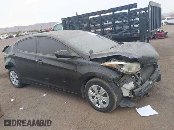 2016 Hyundai Elantra SE with VIN 5NPDH4AE5GH688876, listed as a IAAI auction lot 41545604 with 141,138 mi miles. Bid and sale history available at carsss.com. Image 1.
