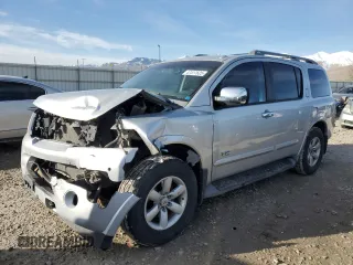 2008 Nissan Armada SE z VIN 5N1AA08C18N605073, wystawiony jako Copart lot #47417625 z przebiegiem 179 242 mil mil oraz Szkoda całkowita • Salvage title. Historia ofert i sprzedaży dostępna na DreamBid. Obrazek 1.