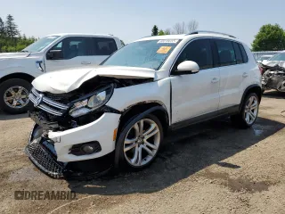 2012 Volkswagen Tiguan SE with VIN WVGBV7AX3CW587693, listed as a Copart auction lot 60315055 with 198,739 mi miles and Salvage title. Bid and sale history available at DreamBid. Image 1.