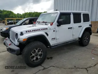 2019 Jeep Wrangler Unlimited Rubicon with VIN 1C4HJXFN3KW539997, listed as a Copart auction lot 57334715 with Not provided miles and Salvage title. Bid and sale history available at DreamBid. Image 1.