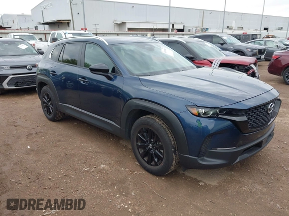 2025 Mazda CX-50 2.5 S Preferred Package with VIN 7MMVABBM6SN331993, listed as a IAAI auction lot 41910160 with 9,818 mi miles. Bid and sale history available at carsss.com. Image 1.