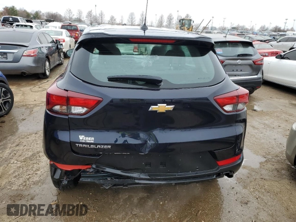 2021 Chevrolet TrailBlazer LS with VIN KL79MMS21MB086136, listed as a Copart auction lot 82045263 with 27,163 mi miles and Salvage Title. Bid and sale history available at DreamBid. Image 6.