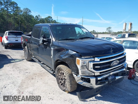 2022 Ford Super Duty F-250 SRW XL with VIN 1FT7W2B62NED69589, listed as a IAAI auction lot 41630757 with 98,748 mi miles. Bid and sale history available at carsss.com. Image 1.