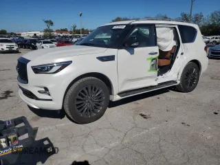 2024 Infiniti QX80 SENSORY with VIN JN8AZ2BE6R9330964, listed as a Copart auction lot 73728104 with 5,123 mi miles and Salvage Title. Bid and sale history available at carsss.com. Image 1.