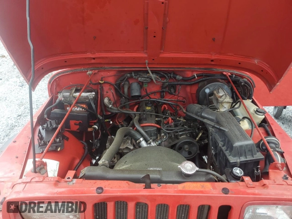 1995 Jeep Wrangler S with VIN 1J4FY19P4SP318216, listed as a Copart auction lot 52751605 with 241,154 mi miles and Salvage title. Bid and sale history available at DreamBid. Image 13.