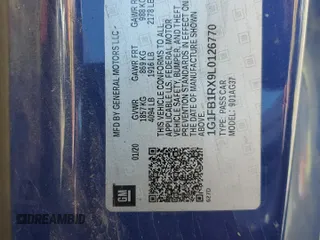 2020 Chevrolet Camaro 1LS z VIN 1G1FB1RX9L0126770, wystawiony jako Copart lot #49124375 z przebiegiem 60 283 mil mil oraz Szkoda całkowita • Salvage title. Historia ofert i sprzedaży dostępna na DreamBid. Obrazek 12.