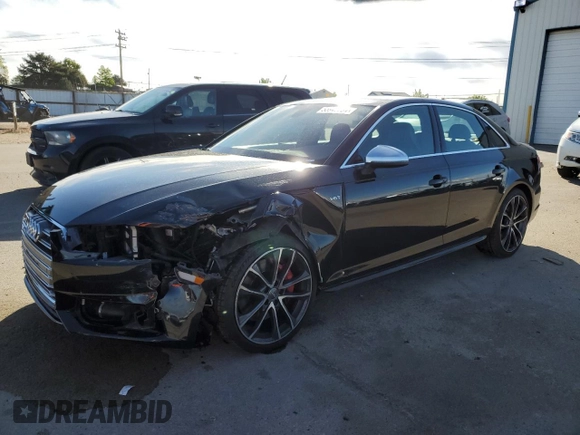 2018 Audi S4 Premium Plus with VIN WAUB4AF46JA002373, listed as a Copart auction lot 55947734 with 65,041 mi miles and Salvage Title. Bid and sale history available at carsss.com. Image 1.