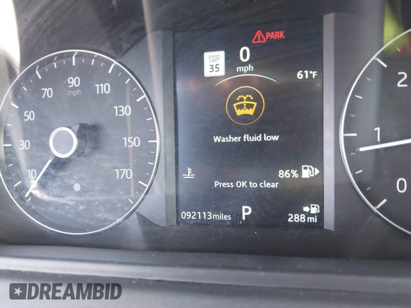 2019 Land Rover Range Rover Velar S with VIN SALYB2EN7KA779531, listed as a IAAI auction lot 41809548 with 92,113 mi miles. Bid and sale history available at carsss.com. Image 16.