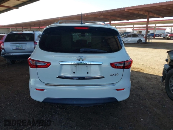 2014 Infiniti QX60 with VIN 5N1AL0MM1EC539530, listed as a IAAI auction lot 42549976 with 167,654 mi miles and . Bid and sale history available at DreamBid. Image 16.