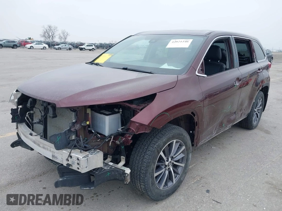 2019 Toyota Highlander SE with VIN 5TDJZRFH8KS993713, listed as a IAAI auction lot 42021246 with 122,078 mi miles and . Bid and sale history available at DreamBid. Image 18.