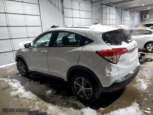 2022 Honda HR-V EX with VIN 3CZRU6H55NM771101, listed as a Copart auction lot 42176295 with 0 mi miles and Salvage Title. Bid and sale history available at carsss.com. Image 2.