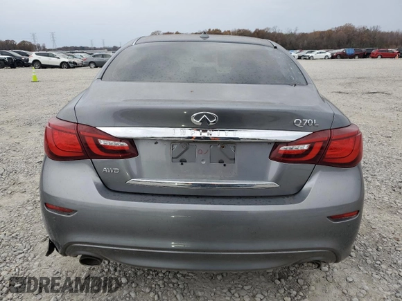 2018 Infiniti Q70 Luxe with VIN JN1BY1PR9JM370727, listed as a Copart auction lot 85170544 with Not provided miles and Clean title. Bid and sale history available at DreamBid. Image 6.