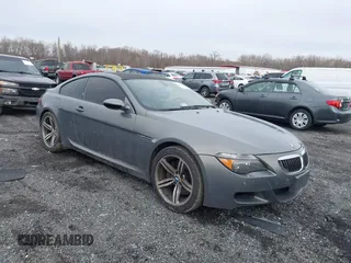 2007 BMW 6 Series M6 with VIN WBSEH93517CY23578, listed as a IAAI auction lot 41490863 with 75,448 mi miles. Bid and sale history available at carsss.com. Image 1.