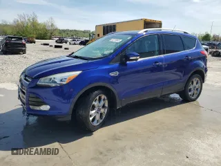 2015 Ford Escape Titanium with VIN 1FMCU9J97FUA00075, listed as a Copart auction lot 54215845 with 99,818 mi miles and Salvage title. Bid and sale history available at DreamBid. Image 1.