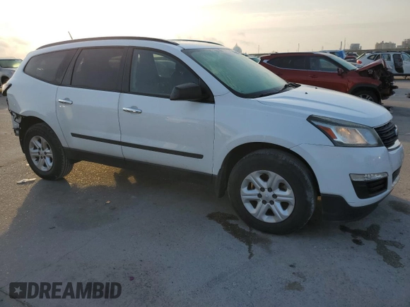 2017 Chevrolet Traverse LS with VIN 1GNKRFKD1HJ183777, listed as a Copart auction lot 54166265 with 205,567 mi miles and Salvage Title. Bid and sale history available at carsss.com. Image 4.