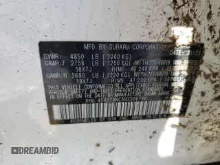 2024 Subaru Outback Limited z VIN 4S4BTANC5R3206186, wystawiony jako Copart lot #56136345 z przebiegiem 20 437 mil mil oraz Szkoda całkowita • Salvage title. Historia ofert i sprzedaży dostępna na DreamBid. Obrazek 14.