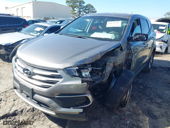 2018 Hyundai Santa Fe Sport 2.4L with VIN 5NMZT3LB0JH086151, listed as a IAAI auction lot 41651442 with 1 mi miles. Bid and sale history available at carsss.com. Image 16.