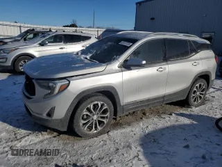 2018 GMC Terrain SLT with VIN 3GKALVEX8JL300375, listed as a Copart auction lot 41511725 with 107,102 mi miles and Salvage Title. Bid and sale history available at carsss.com. Image 1.