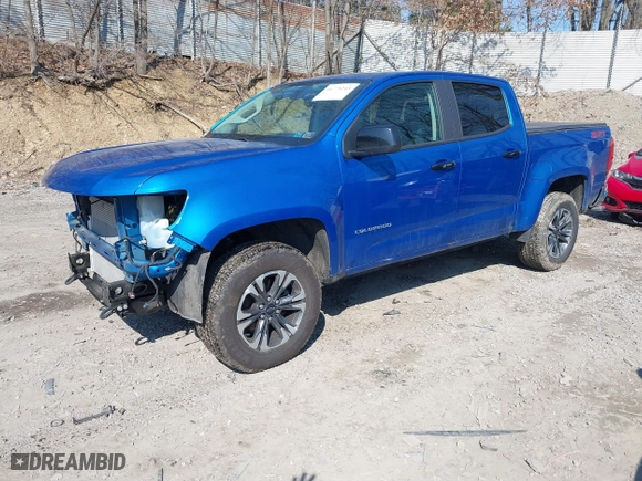 2021 Chevrolet Colorado 4WD Z71 with VIN 1GCGTDEN7M1280209, listed as a IAAI auction lot 41779245 with 48,094 mi miles. Bid and sale history available at carsss.com. Image 23.