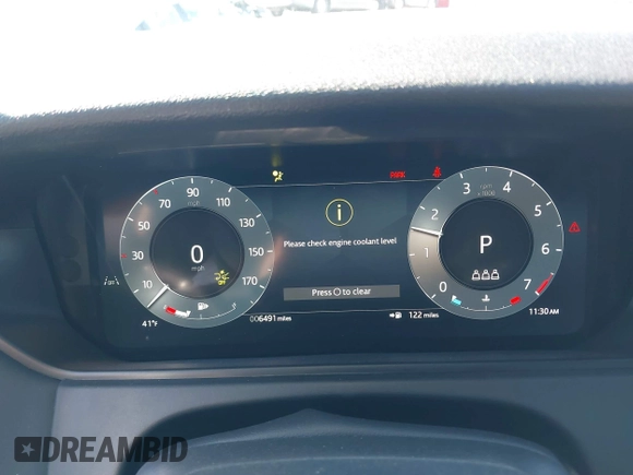 2025 Land Rover Range Rover Velar S с VIN SALYJ2EX1SA393398, выставлен на аукционе IAAI как лот 41149949 с пробегом 6 491 миль миль и . История ставок и продаж доступна на DreamBid. Изображение 7.