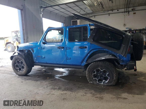 2023 Jeep Wrangler Rubicon z VIN 1C4HJXFN7PW693166, wystawiony jako Copart lot #84430324 z przebiegiem 40 093 mil mil oraz Szkoda całkowita • Salvage title. Historia ofert i sprzedaży dostępna na DreamBid. Obrazek 2.