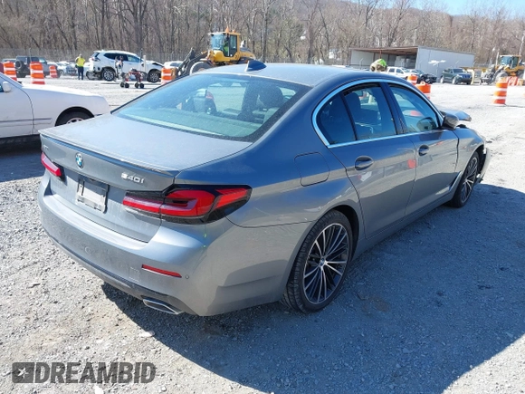 2023 BMW 5 Series 540i xDrive with VIN WBA73BJ02PWY28314, listed as a IAAI auction lot 41822010 with 15,207 mi miles and . Bid and sale history available at carsss.com. Image 4.