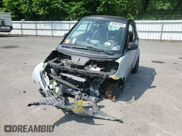 2008 Smart fortwo Pure with VIN WMEEJ31X38K134437, listed as a Copart auction lot 60507845 with Not provided miles and Salvage title. Bid and sale history available at DreamBid. Image 14.