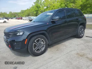 2022 Jeep Grand Cherokee Trailhawk with VIN 1C4RJHCG7N8574289, listed as a Copart auction lot 56333165 with 23,522 mi miles and Salvage title. Bid and sale history available at DreamBid. Image 1.
