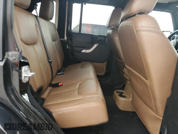 2017 Jeep Wrangler Unlimited Sahara with VIN 1C4BJWEG9HL633296, listed as a Copart auction lot 61387685 with 74,035 mi miles and Salvage title. Bid and sale history available at DreamBid. Image 10.