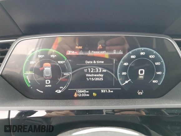 2023 Audi e-tron Premium Plus with VIN WA1LAAGE4PB011657, listed as a Copart auction lot 88472875 with 15,640 mi miles and Salvage title. Bid and sale history available at DreamBid. Image 9.