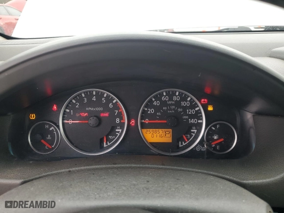 2006 Nissan Pathfinder SE with VIN 5N1AR18U36C615863, listed as a Copart auction lot 86129104 with 259,857 mi miles and Salvage Title. Bid and sale history available at carsss.com. Image 9.