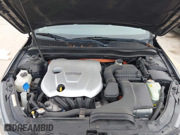 2012 Kia Optima Hybrid with VIN KNAGM4AD8C5021615, listed as a IAAI auction lot 41216697 with 119,153 mi miles. Bid and sale history available at carsss.com. Image 10.