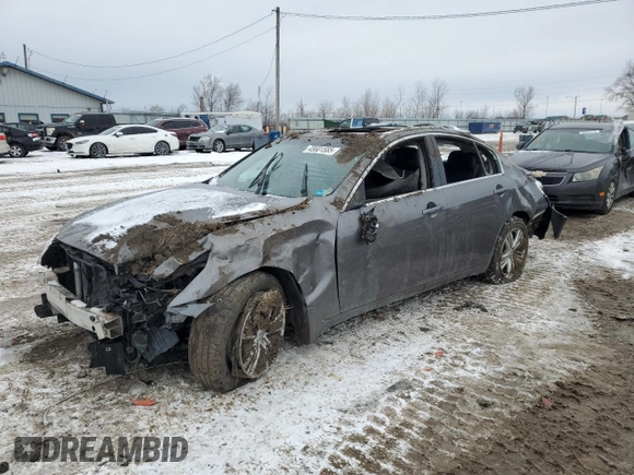 2013 Infiniti G37 x with VIN JN1CV6ARXDM355015, listed as a Copart auction lot 45601585 with Not Provided miles and Salvage Title. Bid and sale history available at carsss.com. Image 1.