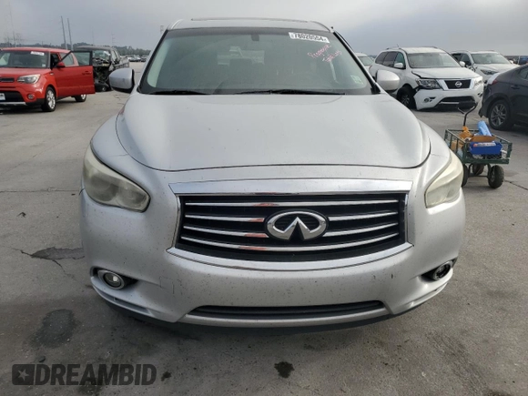 2013 Infiniti JX35 with VIN 5N1AL0MN9DC330818, listed as a Copart auction lot 78020554 with 197,846 mi miles and Salvage Title. Bid and sale history available at carsss.com. Image 5.