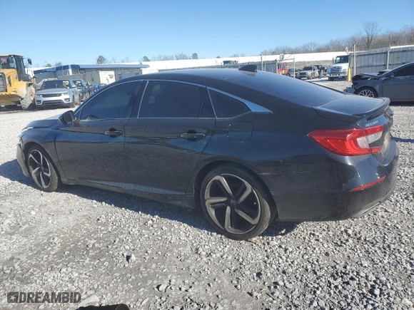 2018 Honda Accord Sedan Sport 1.5T with VIN 1HGCV1F36JA172293, listed as a Copart auction lot 89219205 with 143,682 mi miles and Salvage Title. Bid and sale history available at carsss.com. Image 2.