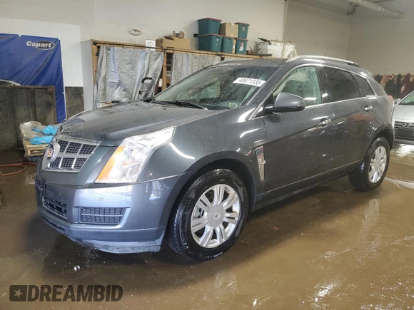 2011 Cadillac SRX Luxury Collection with VIN 3GYFNDEY8BS537965, listed as a Copart auction lot 48671335 with 100,962 mi miles and Salvage Title. Bid and sale history available at carsss.com. Image 1.