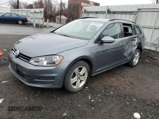 2015 Volkswagen Golf SportWagen TDI SE with VIN 3VWFA7AU7FM506803, listed as a Copart auction lot 47409445 with 159,399 mi miles and Salvage Title. Bid and sale history available at carsss.com. Image 1.